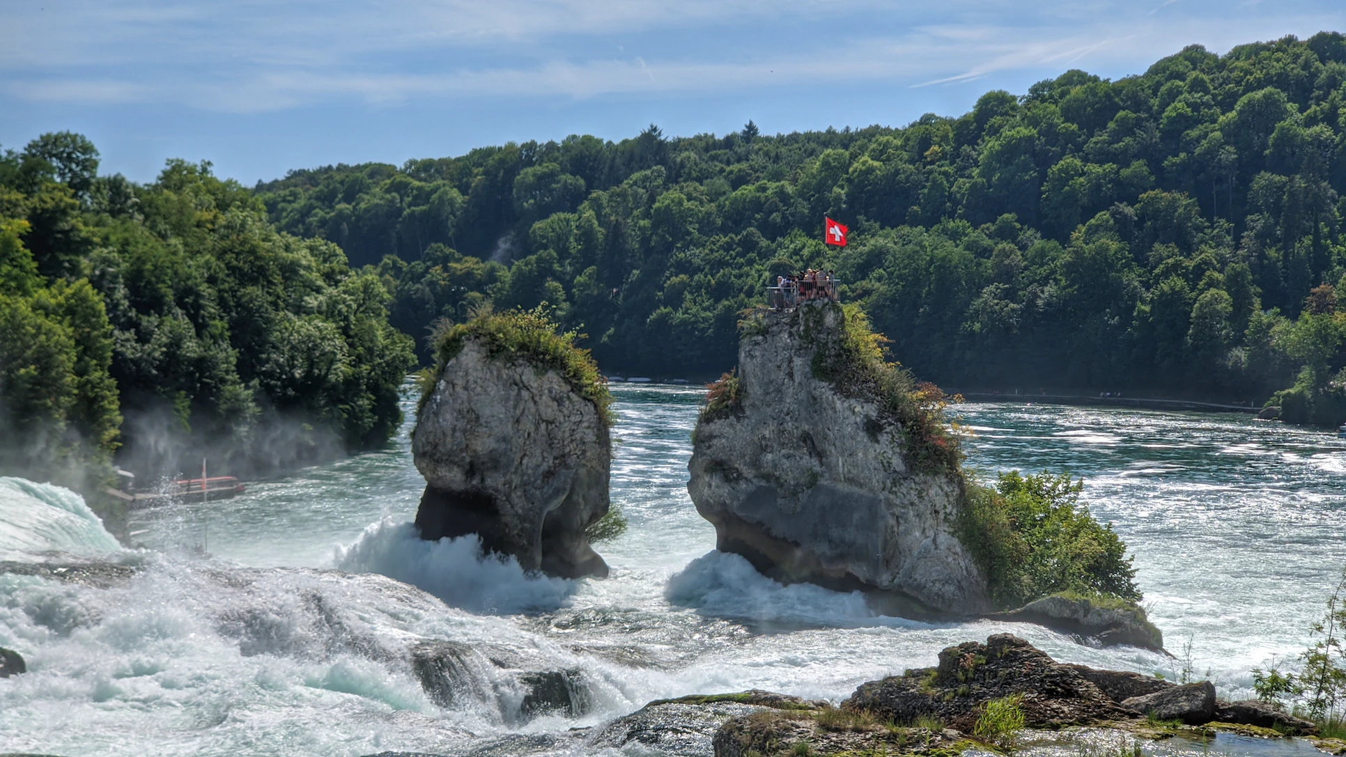 Rheinfall, Schweiz Fluss Aussicht